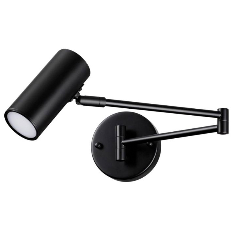 Черное бра поворотное Trumpet Wall Lamp Черный Черное бра поворотное Trumpet Wall Lamp Черный в Орле | Loft Concept