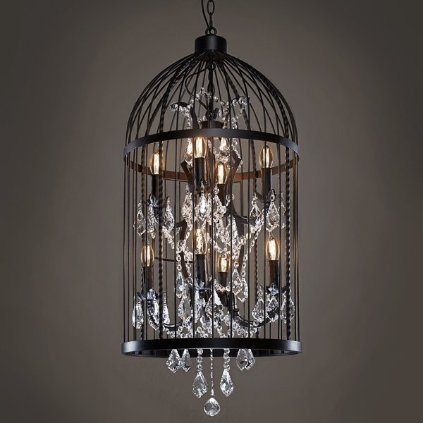 Люстра Steampunk Birdcage Chandelier 45 black Черный Люстра Steampunk Birdcage Chandelier 45 black Черный в Орле | Loft Concept