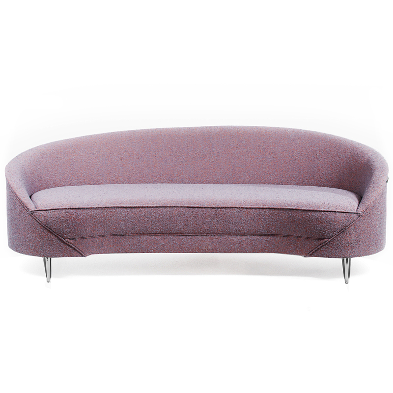 Диван Paulet Sofa Сиреневое Букле Лиловый Хром Диван Paulet Sofa Сиреневое Букле Лиловый Хром в Орле | Loft Concept