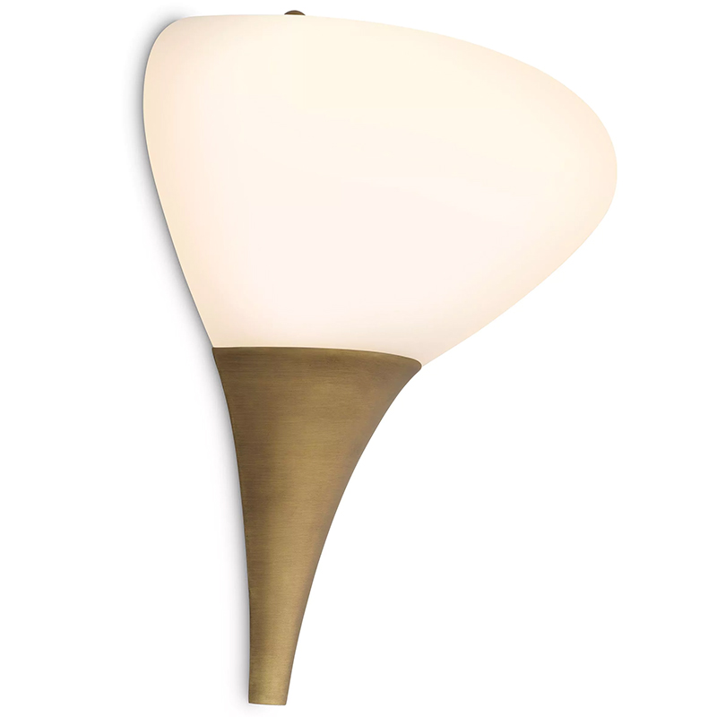 Бра Eichholtz Wall Lamp Duco Латунь Белый Бра Eichholtz Wall Lamp Duco Латунь Белый в Орле | Loft Concept