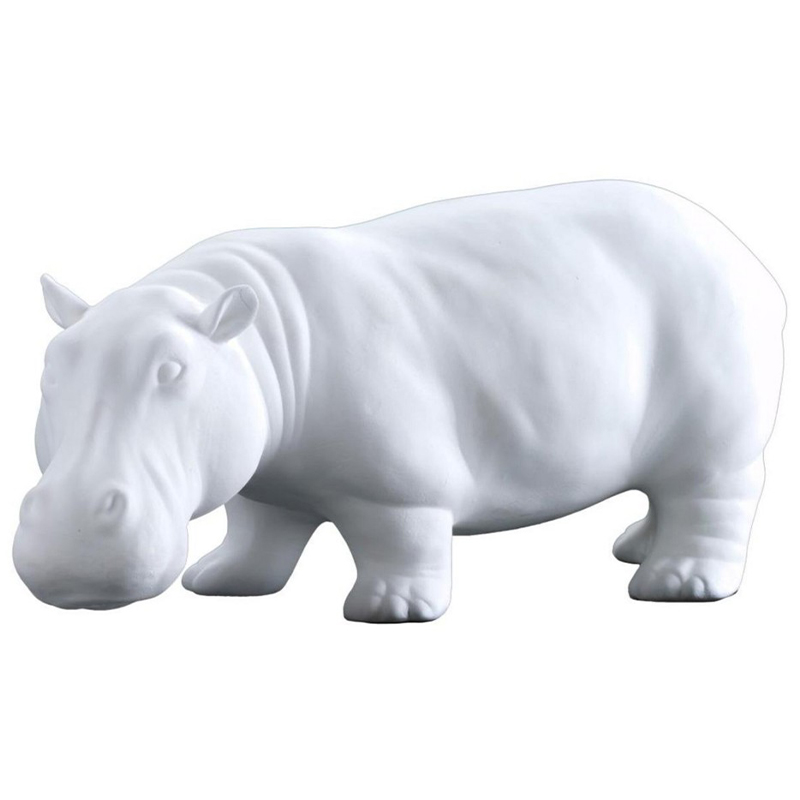 Статуэтка Abhika Hippo Bisc. White Белый Статуэтка Abhika Hippo Bisc. White Белый в Орле | Loft Concept