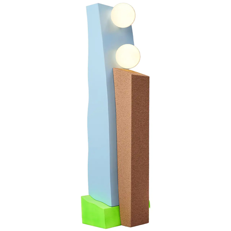 Торшер Masquespacio Double Lamp Мульти Голубой Коричневый Зеленый Торшер Masquespacio Double Lamp Мульти Голубой Коричневый Зеленый в Орле | Loft Concept