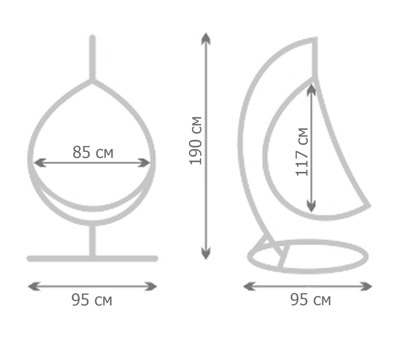 Кресло Swing chair outdoor White Egg Кресло Swing chair outdoor White Egg в Орле