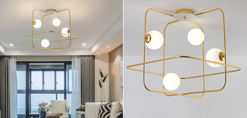 Люстра Broken Squares Balls Brass Люстра Broken Squares Balls Brass - Loft-Concept в Орле