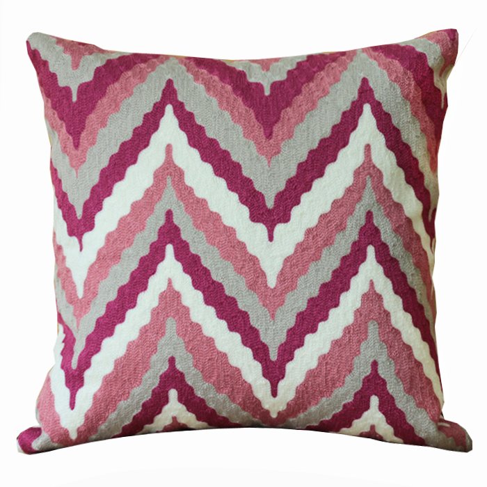 Декоративная подушка Pink Zigzag Розовый (Rose) Декоративная подушка Pink Zigzag Розовый (Rose) в Орле | Loft Concept