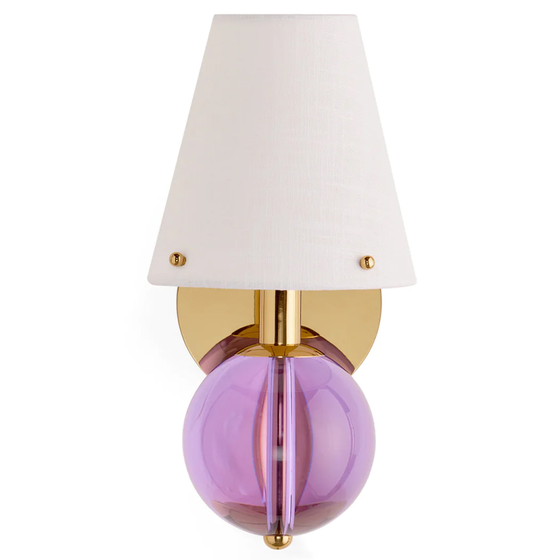 Бра BELVEDERE SCONCE Jonathan Adler Pink Золотой Белый Сиреневый Бра BELVEDERE SCONCE Jonathan Adler Pink Золотой Белый Сиреневый в Орле | Loft Concept