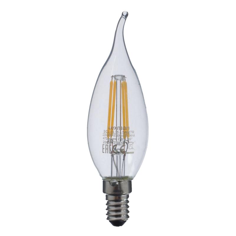Прозрачная Свеча LED E14 4.5W Прозрачное Стекло Прозрачная Свеча LED E14 4.5W Прозрачное Стекло в Орле | Loft Concept