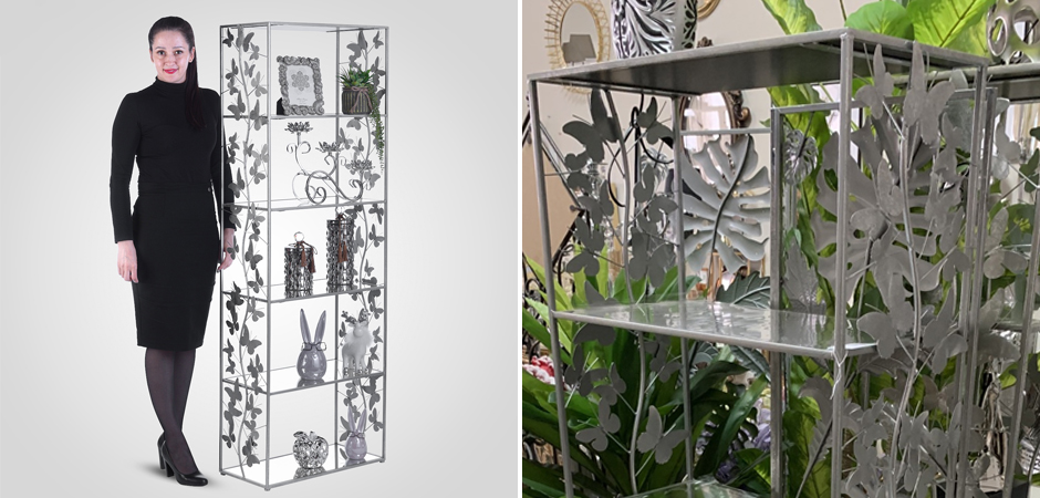 Стеллаж Silver Butterfly Wide Стеллаж Silver Butterfly Wide - Loft-Concept в Орле
