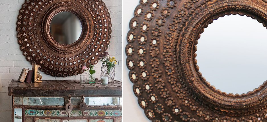 Зеркало Peacock Mirrors circle Restoration Hardware Зеркало Peacock Mirrors circle Restoration Hardware - Loft-Concept в Орле