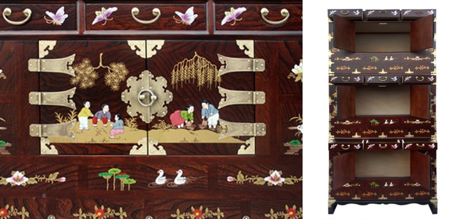 Китайский кабинетный шкаф Chinese cabinet "promenade" Китайский кабинетный шкаф Chinese cabinet "promenade" - Loft-Concept в Орле