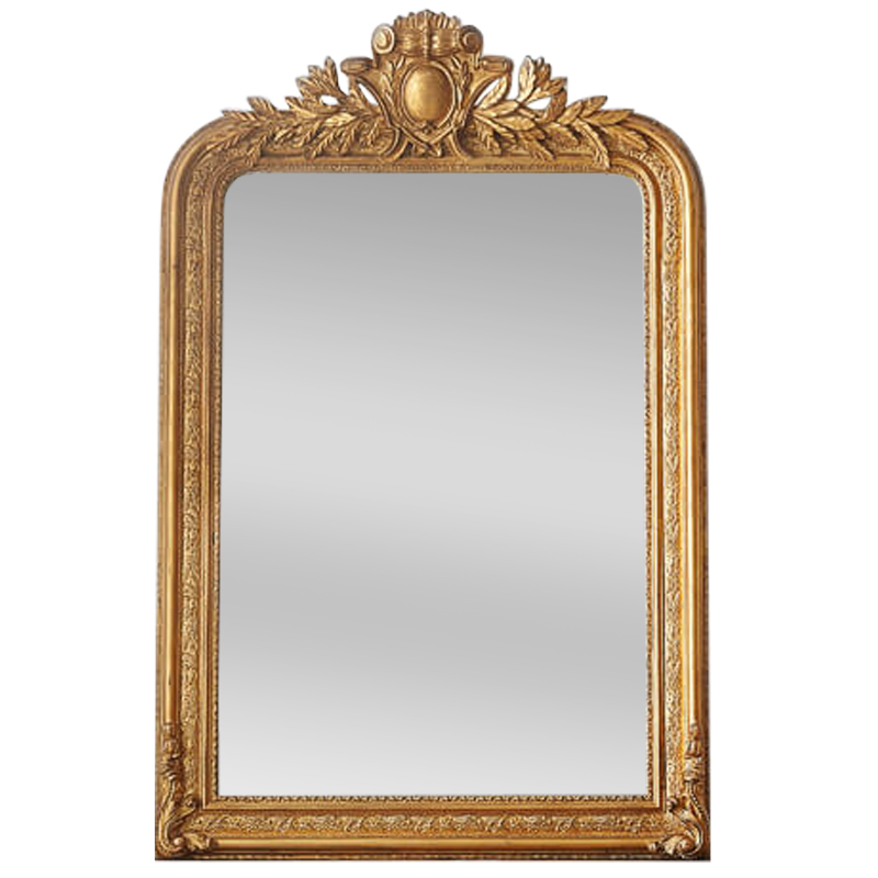 Зеркало Polastron Mirror Gold Винтажное Светлое Золото в Орле | Loft Concept 