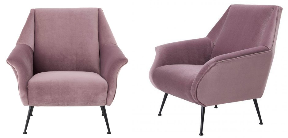 Кресло Eichholtz Chair Trezzo Lilac Кресло Eichholtz Chair Trezzo Lilac - Loft-Concept в Орле