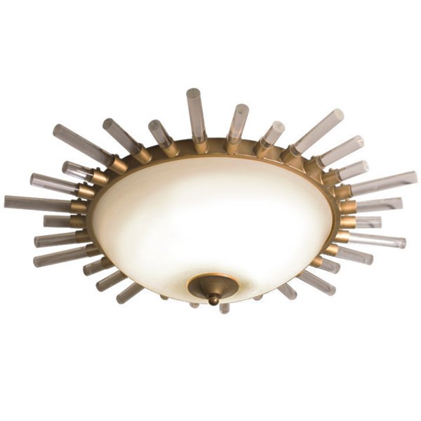Сeiling light Sunburst Латунь Прозрачный белый Сeiling light Sunburst Латунь Прозрачный белый в Орле | Loft Concept