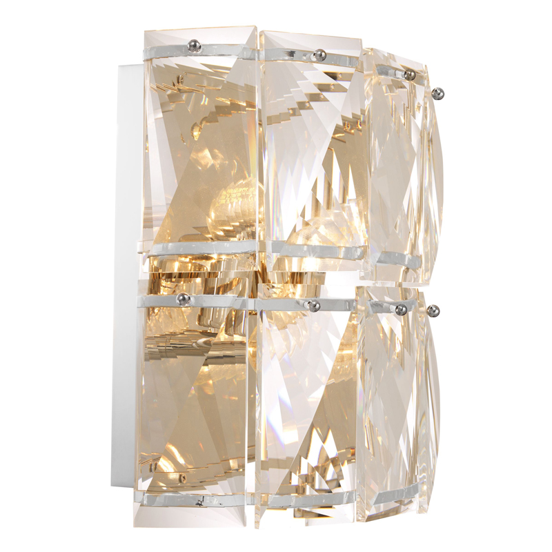 Бра Wall Lamp Amazone crystal Никель Прозрачное Стекло Бра Wall Lamp Amazone crystal Никель Прозрачное Стекло в Орле | Loft Concept