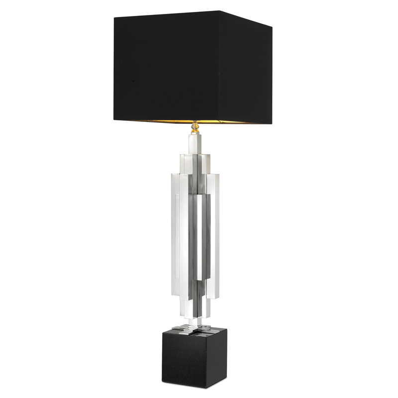 Настольная лампа Eichholtz Table Lamp Ellis Никель Черный Настольная лампа Eichholtz Table Lamp Ellis Никель Черный в Орле | Loft Concept