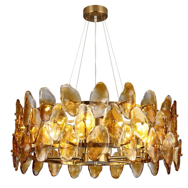 Люстра Amber Shells Chandelier Латунь Янтарь (Amber) Люстра Amber Shells Chandelier Латунь Янтарь (Amber) в Орле | Loft Concept