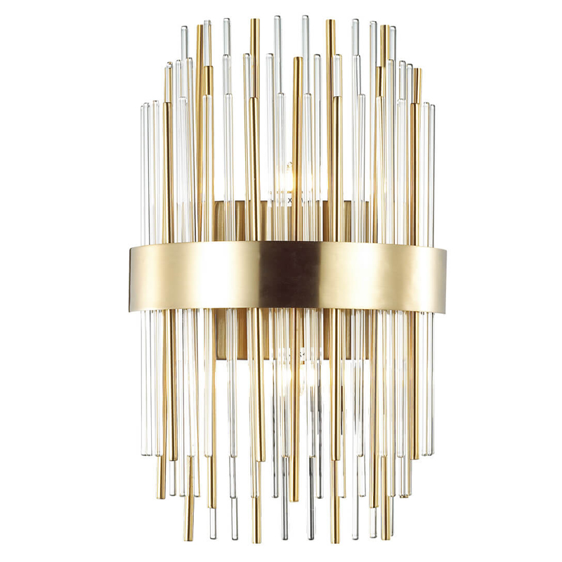 Бра Glass Stripes In The Belt Sconce Прозрачный Глянцевое золото Бра Glass Stripes In The Belt Sconce Прозрачный Глянцевое золото в Орле | Loft Concept