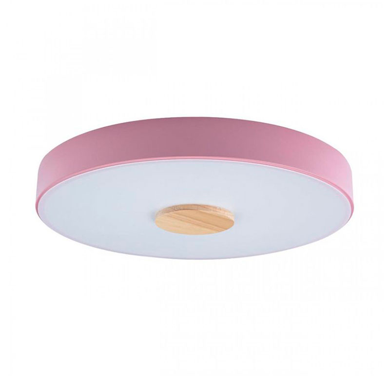 Потолочный светильник Wooden Wheels Pink диаметр 40 Белый Розовый пастельный Древесина Потолочный светильник Wooden Wheels Pink диаметр 40 Белый Розовый пастельный Древесина в Орле | Loft Concept