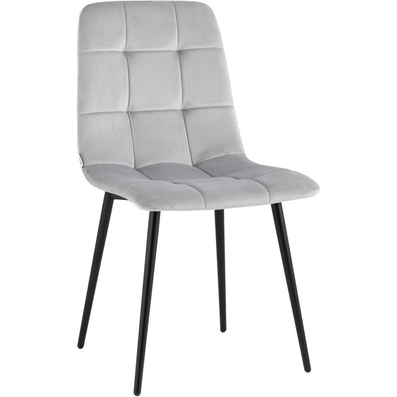 Стул NANCY Chair Молочный Велюр Молочный Черный Стул NANCY Chair Молочный Велюр Молочный Черный в Орле | Loft Concept