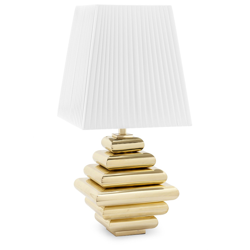 Настольная лампа TABLE LAMP DOB STAIR Белый Глянцевое золото Настольная лампа TABLE LAMP DOB STAIR Белый Глянцевое золото в Орле | Loft Concept