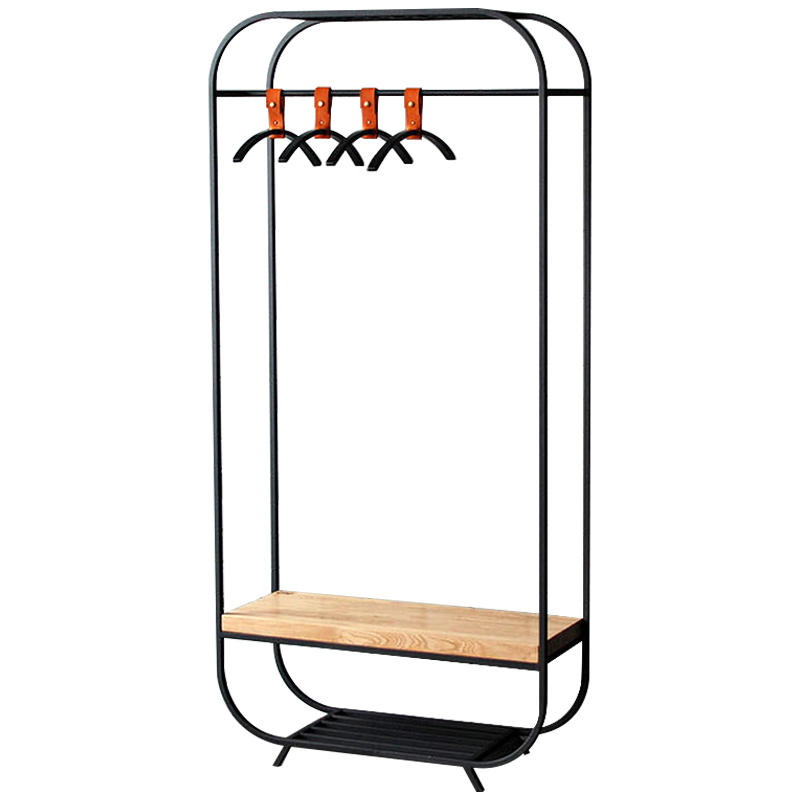 Рейл Franks Industrial Metal Rust Clothes Rail Black Черный Светлый дуб Рейл Franks Industrial Metal Rust Clothes Rail Black Черный Светлый дуб в Орле | Loft Concept