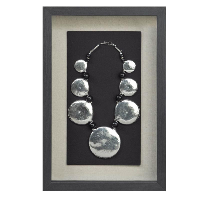 Панно Necklace Wall Accessory III Черный Серебряный Панно Necklace Wall Accessory III Черный Серебряный в Орле | Loft Concept