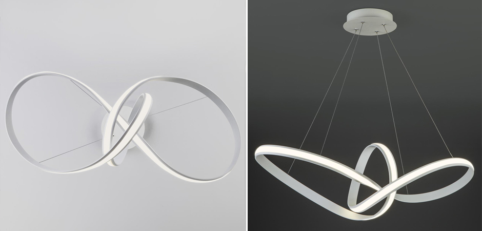 Люстра Mobius Strip White Chandelier Люстра Mobius Strip White Chandelier - Loft-Concept в Орле