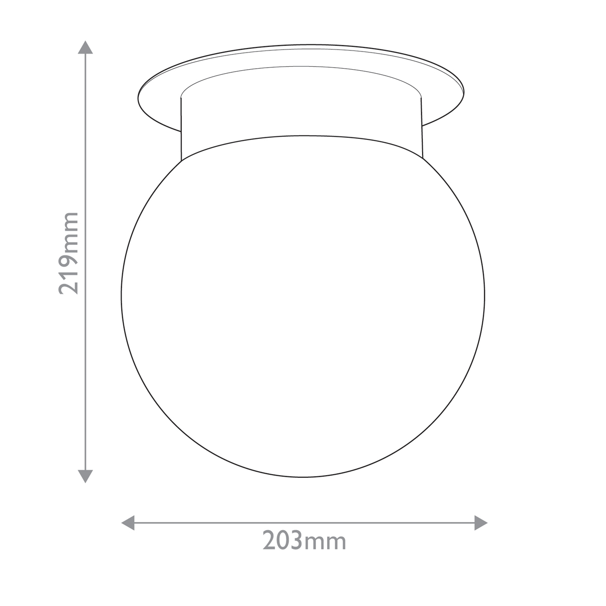 Потолочный светильник с белым матовым шарообразным плафоном Hinkley в Орле