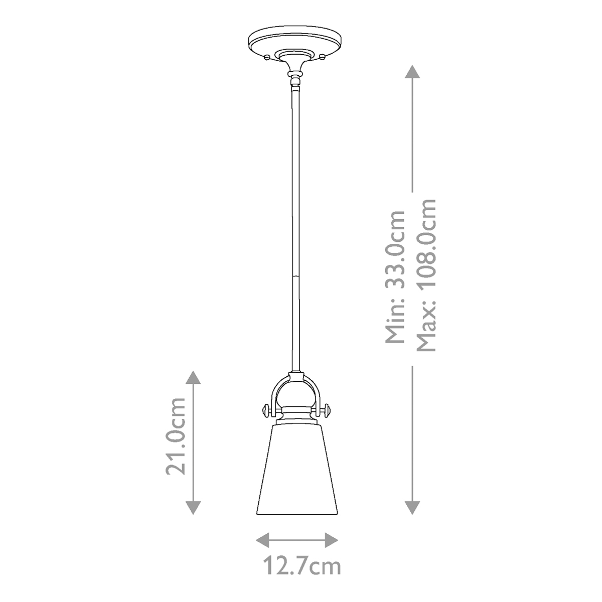 Подвесной светильник бронзового цвета с матовым стеклянным плафоном в форме конуса Hinkley в Орле