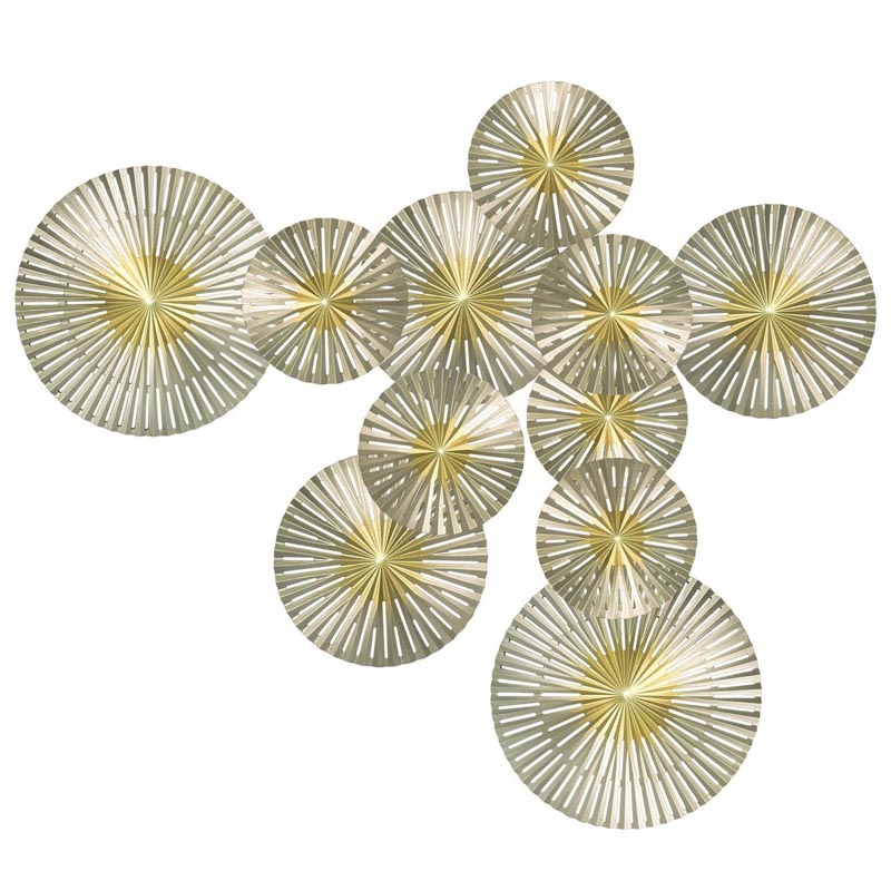Арт-объект Apollo Gold and Silver Wall Plaque Disc gap 11 Золотой Серебряный Арт-объект Apollo Gold and Silver Wall Plaque Disc gap 11 Золотой Серебряный в Орле | Loft Concept