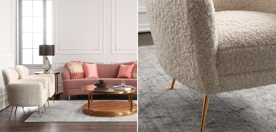 Кресло Milk Boucle Chair Кресло Milk Boucle Chair - Loft-Concept в Орле