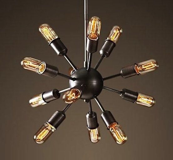Люстра Loft Industrial Sputnik Chandelier 50 12 Черный Люстра Loft Industrial Sputnik Chandelier 50 12 Черный в Орле | Loft Concept