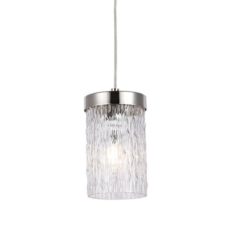 Подвесной светильник Estebe Nickel Glass Hanging Lamp Никель Прозрачный Подвесной светильник Estebe Nickel Glass Hanging Lamp Никель Прозрачный в Орле | Loft Concept