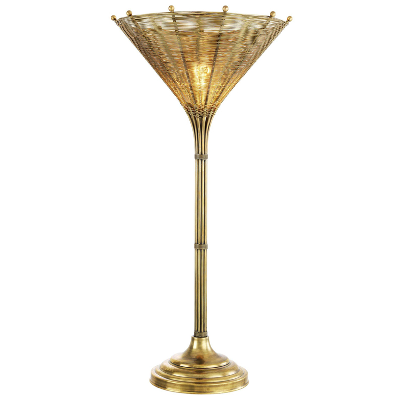 Настольная лампа Eichholtz Table Lamp Kon Tiki Латунь Черный Настольная лампа Eichholtz Table Lamp Kon Tiki Латунь Черный в Орле | Loft Concept