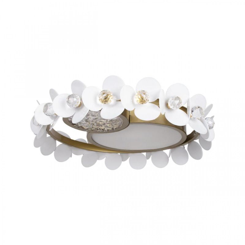 Потолочный светильник Белые Цветы White Flowers Ceiling lamp D 46 Белый Золотой Потолочный светильник Белые Цветы White Flowers Ceiling lamp D 46 Белый Золотой в Орле | Loft Concept