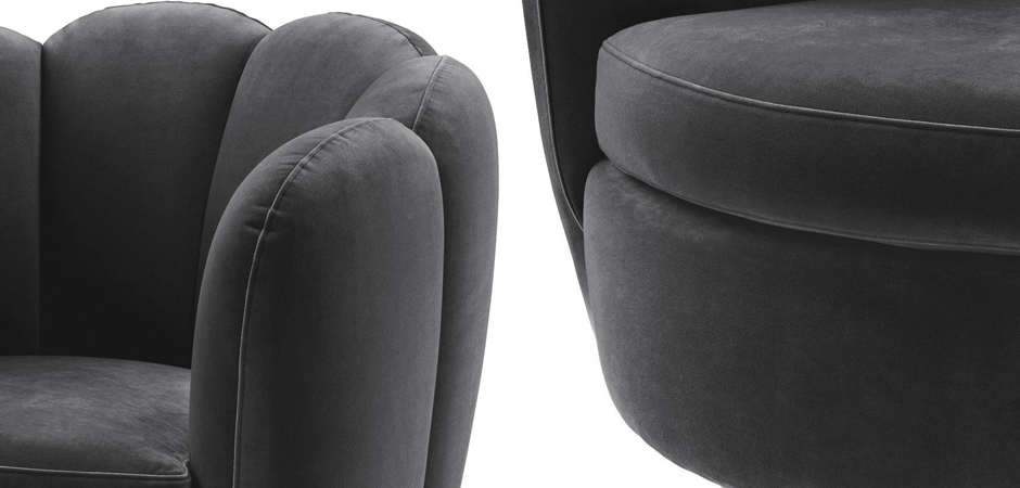 Кресло Eichholtz Swivel Chair Mirage dark grey Кресло Eichholtz Swivel Chair Mirage dark grey - Loft-Concept в Орле