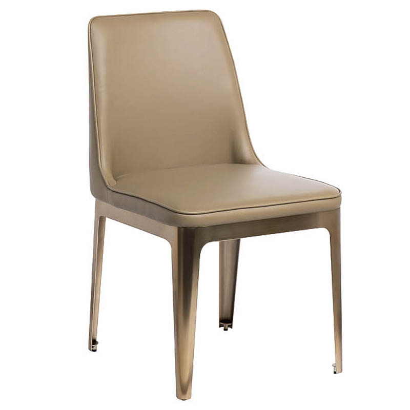 Стул Vohaul Chair beige Бежевый Медь Стул Vohaul Chair beige Бежевый Медь в Орле | Loft Concept