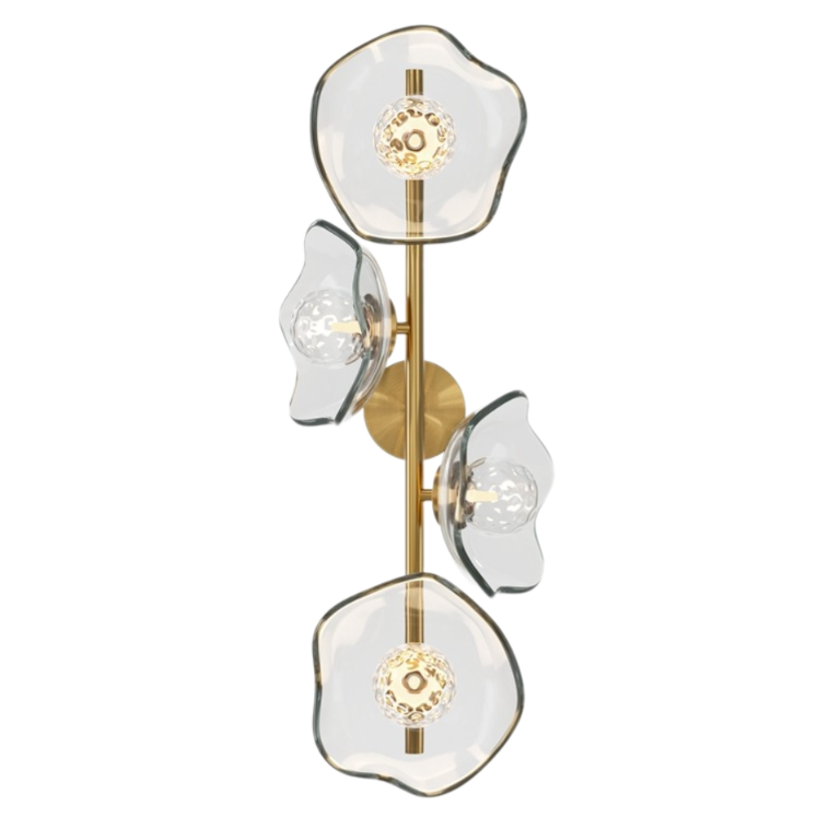Бра Lots of transparent lotuses Латунь Бра Lots of transparent lotuses Латунь в Орле | Loft Concept