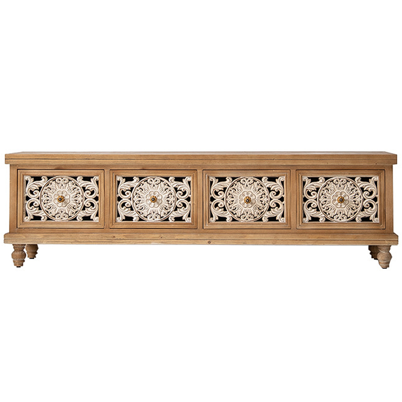 ТВ-тумба Leblanc Provence TV Stand Бежевый Древесина ТВ-тумба Leblanc Provence TV Stand Бежевый Древесина в Орле | Loft Concept