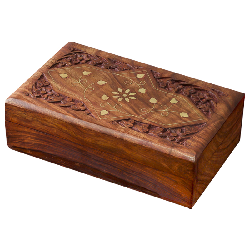 Шкатулка Damini Indian Inlay Box Коричневый Шкатулка Damini Indian Inlay Box Коричневый в Орле | Loft Concept