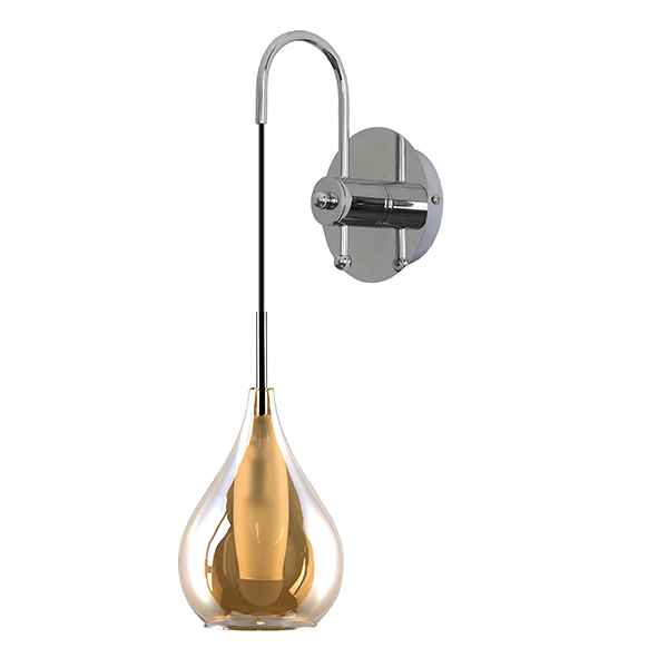 Бра Candiano Amber Sconces Янтарь (Amber) Хром Бра Candiano Amber Sconces Янтарь (Amber) Хром в Орле | Loft Concept