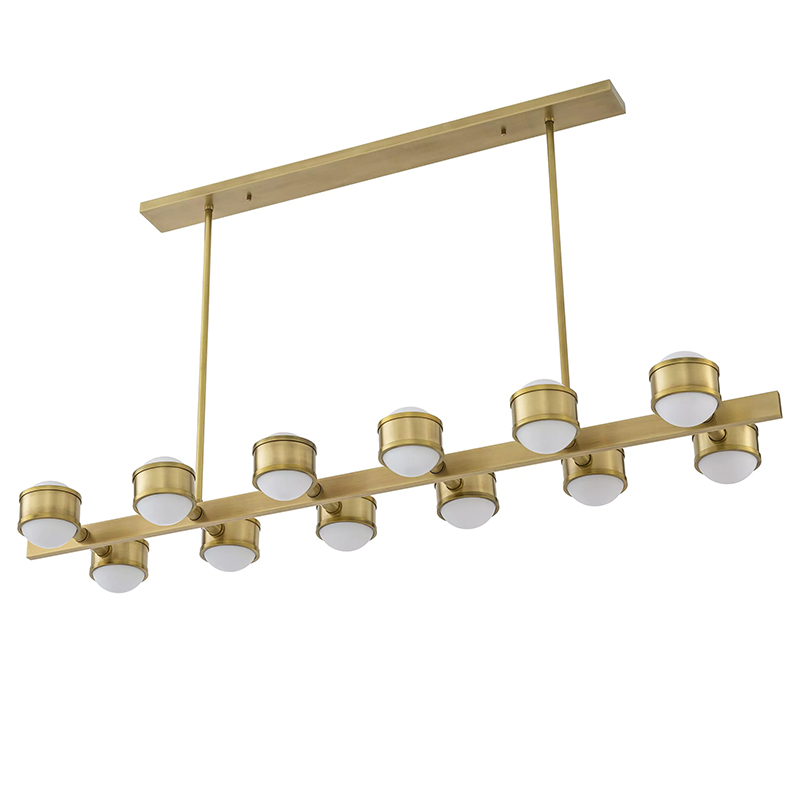 Люстра Eichholtz Chandelier Aldo Brass Латунь Белый Люстра Eichholtz Chandelier Aldo Brass Латунь Белый в Орле | Loft Concept