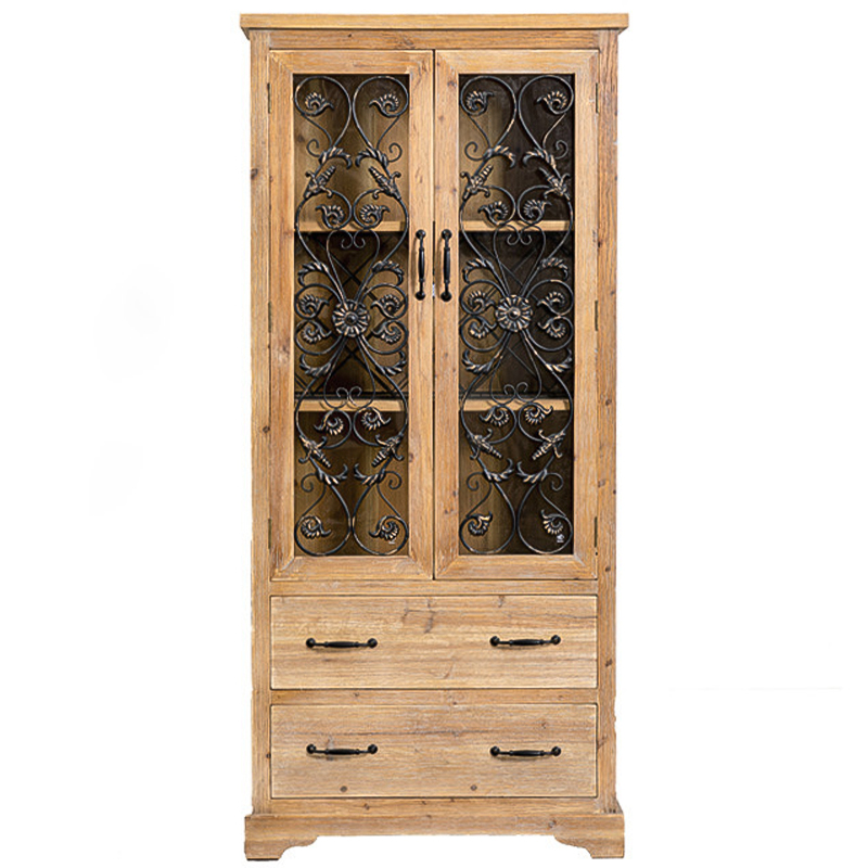 Шкаф Filibert Provence Wood Cabinet Коричневый Черный Прозрачное Стекло Древесина Шкаф Filibert Provence Wood Cabinet Коричневый Черный Прозрачное Стекло Древесина в Орле | Loft Concept