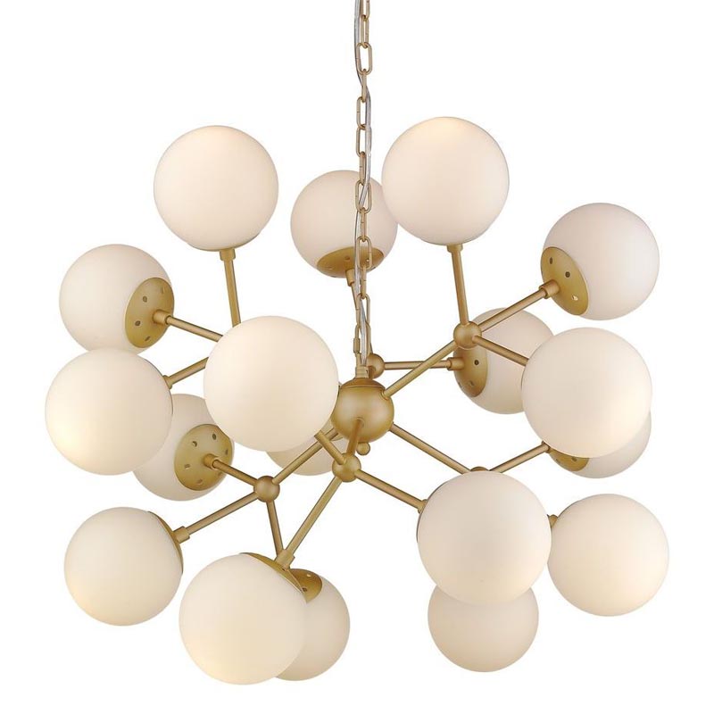 Люстра Berries Chandelier white matt 75 Золотой Белое матовое стекло Люстра Berries Chandelier white matt 75 Золотой Белое матовое стекло в Орле | Loft Concept