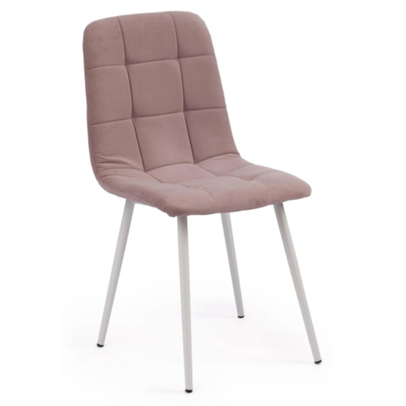 Стул Nancy Velour Smoky Rose Chair Дымчатая Роза Белый Стул Nancy Velour Smoky Rose Chair Дымчатая Роза Белый в Орле | Loft Concept