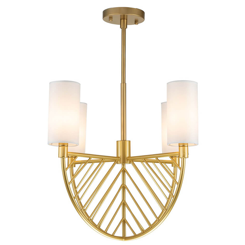 Люстра Arch Lattice Chandelier 4 матовое золото Белый Люстра Arch Lattice Chandelier 4 матовое золото Белый в Орле | Loft Concept