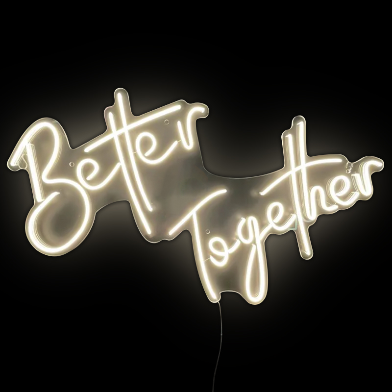 Неоновая настенная лампа Better Together Neon Wall Lamp Желтый Прозрачный Неоновая настенная лампа Better Together Neon Wall Lamp Желтый Прозрачный в Орле | Loft Concept