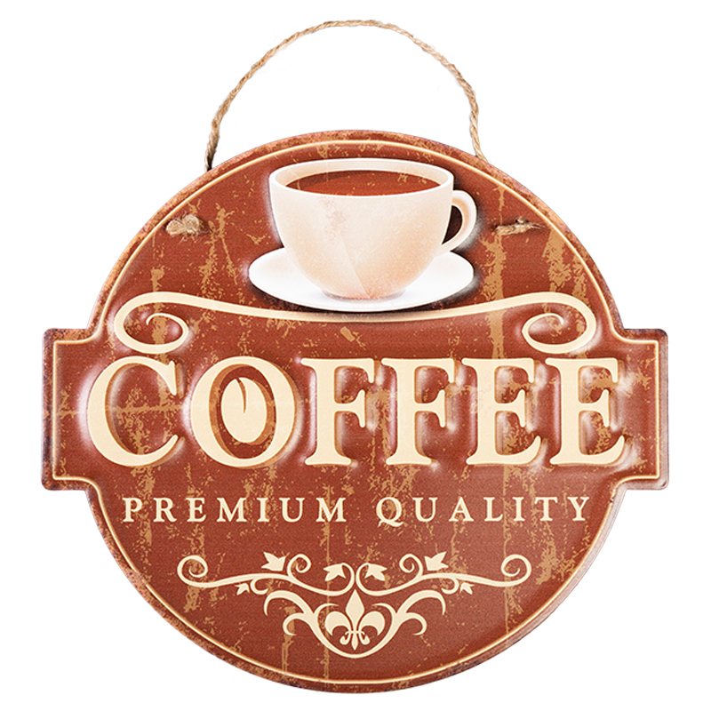 Аксессуар на стену Coffee Premium Quality Коричневый винтаж Аксессуар на стену Coffee Premium Quality Коричневый винтаж в Орле | Loft Concept