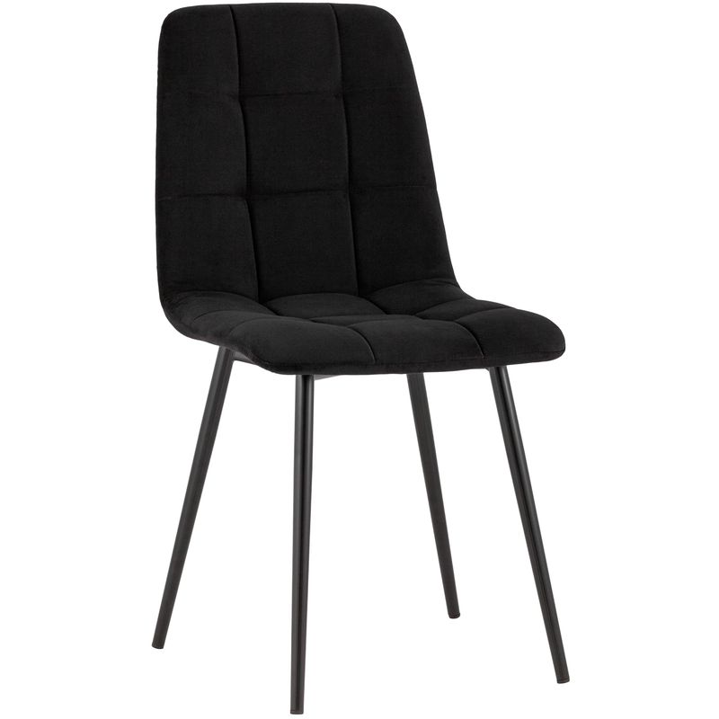Стул NANCY S-2 Chair Черный Велюр Черный Стул NANCY S-2 Chair Черный Велюр Черный в Орле | Loft Concept