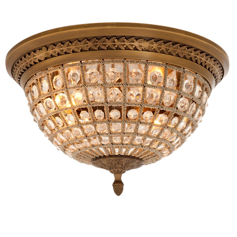 Потолочный светильник Ceiling Lamp Kasbah Antique Brass Латунь Античная полированная Прозрачное Стекло Потолочный светильник Ceiling Lamp Kasbah Antique Brass Латунь Античная полированная Прозрачное Стекло в Орле | Loft Concept
